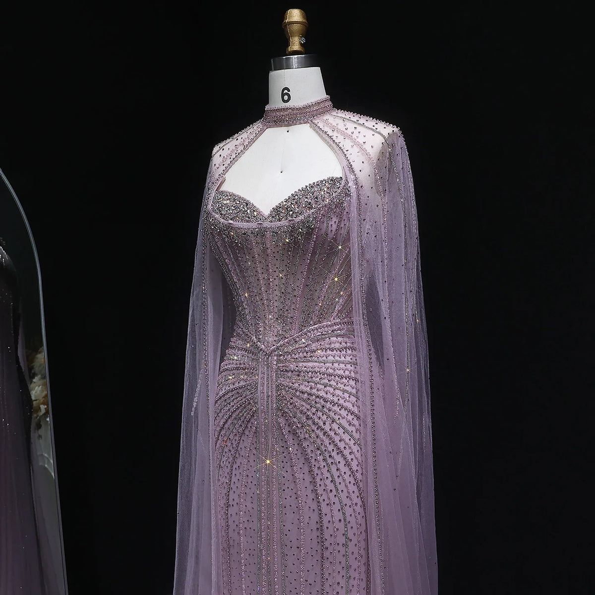 Sharon disse luxo cristal sage verde vestido de noite com mangas capa longo rosa para mulheres vestidos de festa de casamento ss156 personalizado