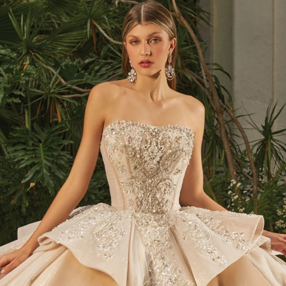 Requintado lantejoulas contas quinceanrra vestidos de baile glitter rendas apliques mangas destacáveis vestido de baile doce 16 vestido