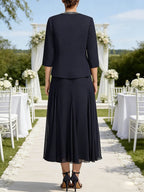 Sheath Satin Jacquard Off Shoulder Floor-Length Mother of the Bride & Groom Dresses (SHI22500823)