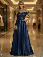 Sheath/Column Asymmetrical Pleated Satin Floor-Length Mother of the Bride Dresses with Ruffle (SHI22500107)