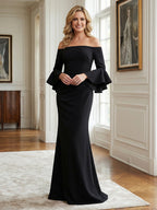 V Neck Chiffon Short Sleeves Mother of the Bride Dresses (SHIR1110366)