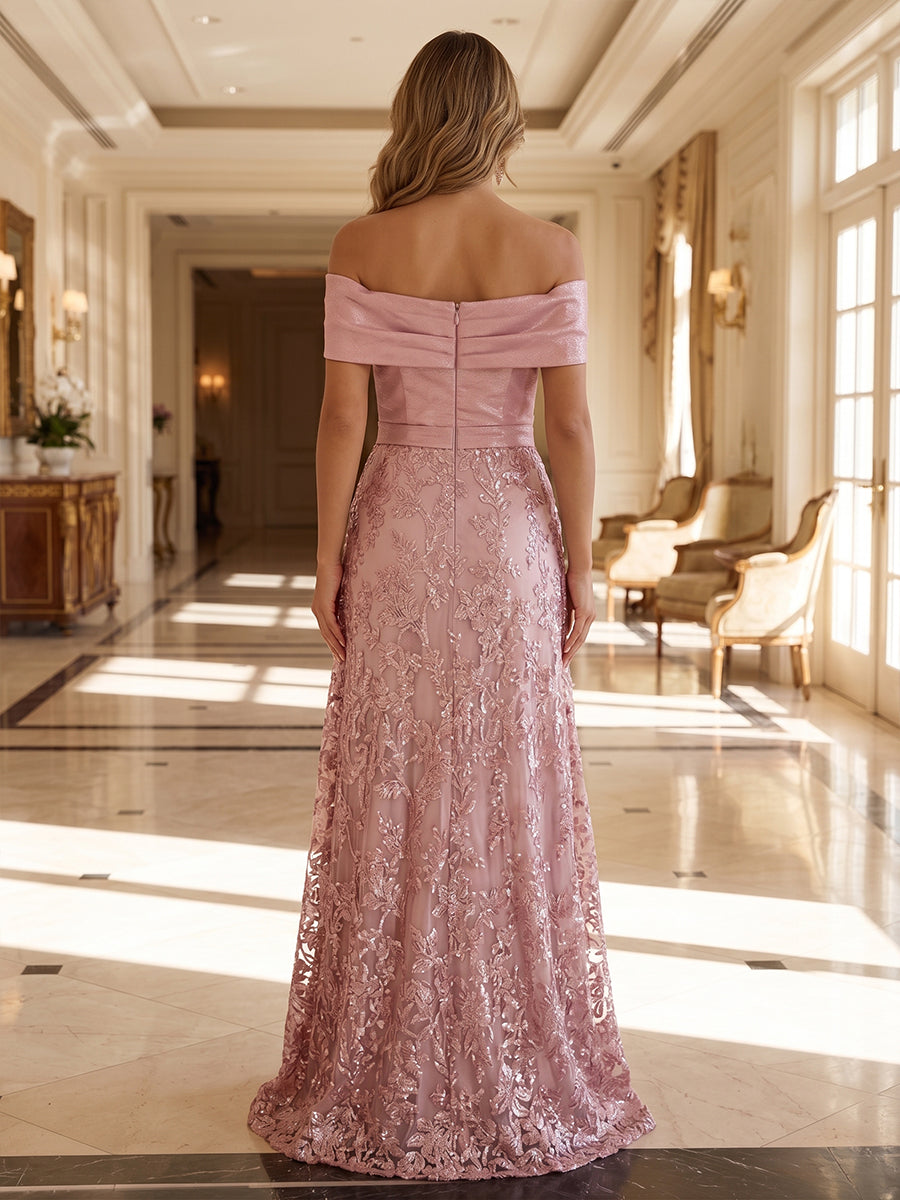 Jumpsuit Scoop Neck Chiffon Floor-Length Mother of the Bride Pantsuits with Rhinestones (SHI22501659)