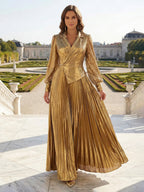 Sheath/Column Scoop Neck Floor-Length Mother of the Bride Dresses with Lace Appliques (SHI22500064)