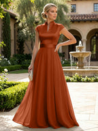 Elegant A-Line Chiffon Floor-Length Mother of the Bride & Groom Dresses with Satin Corset Bodice (SHI22500678)