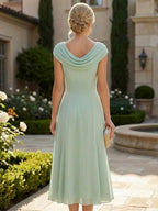 A-Line/Princess Sweetheart Chiffon Maxi Mother of the Bride & Groom Dresses with Lace Appliques & Ruched Bodice (SHI22501637)