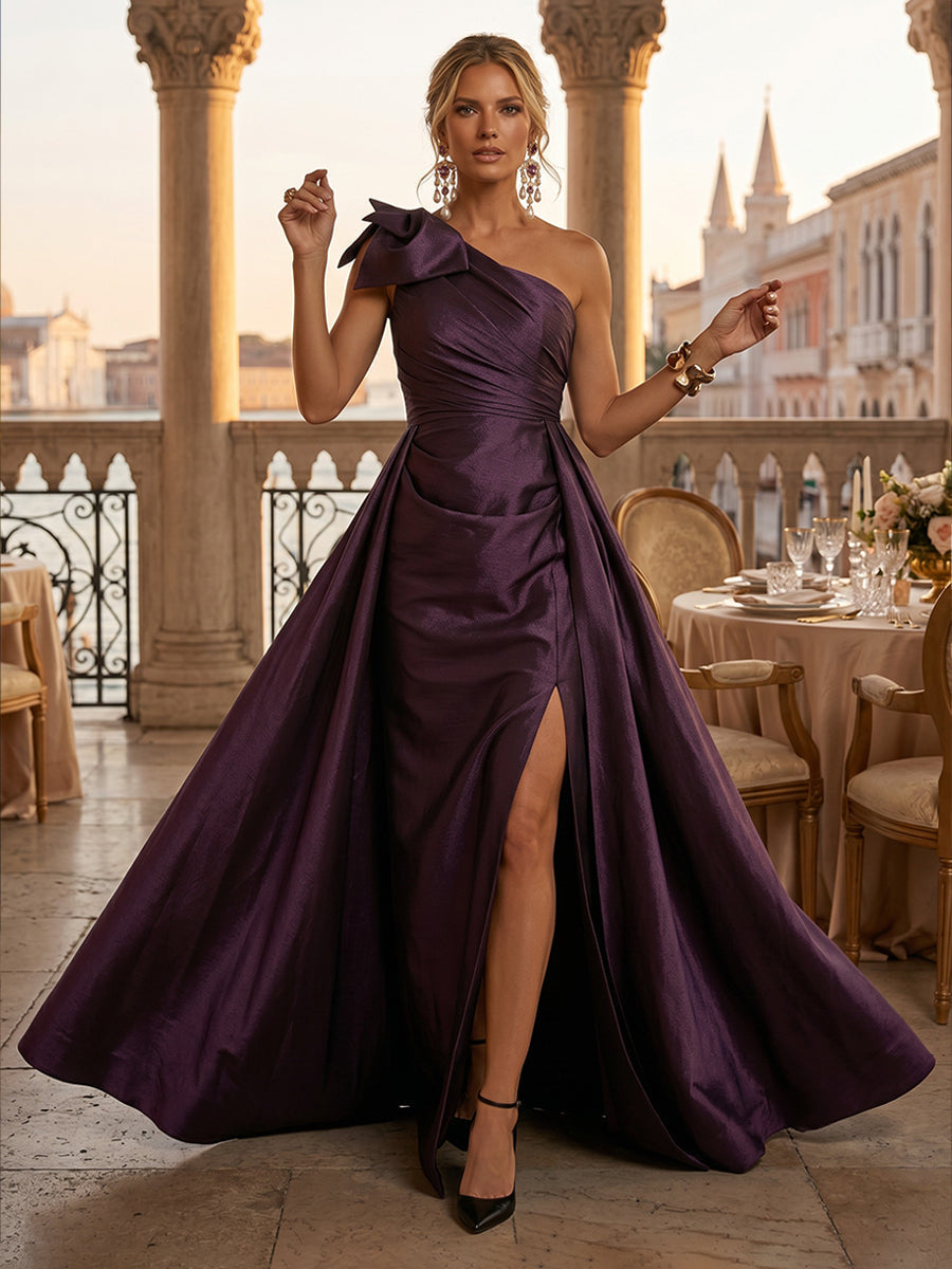 Jacquard Mermaid/Trumpet V-Neck Floor-Length Mother of the Bride & Groom Dresses for Women (SHI22501233)