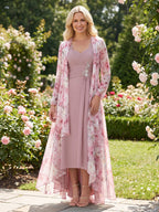 Sheath/Column Scoop Neck Lace Appliques Maxi Mother of the Bride & Groom Dresses with Ruched Waist & Sequin (SHI22501632)