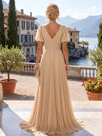 Scoop Neck Chiffon Floor-Length Mother of the Bride & Groom Jumpsuit with Lace Appliques (SHI22501558)