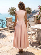 Jacquard Sheath/Column V-Neck Floor-Length Mother of the Bride & Groom Dresses with Ruffles & Ruched Waist (SHI22501060)