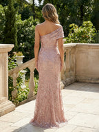 Sheath/Column Off Shoulder Chiffon Floor-Length Mother of the Bride & Groom Dresses with Lace Appliques (SHI22501551)