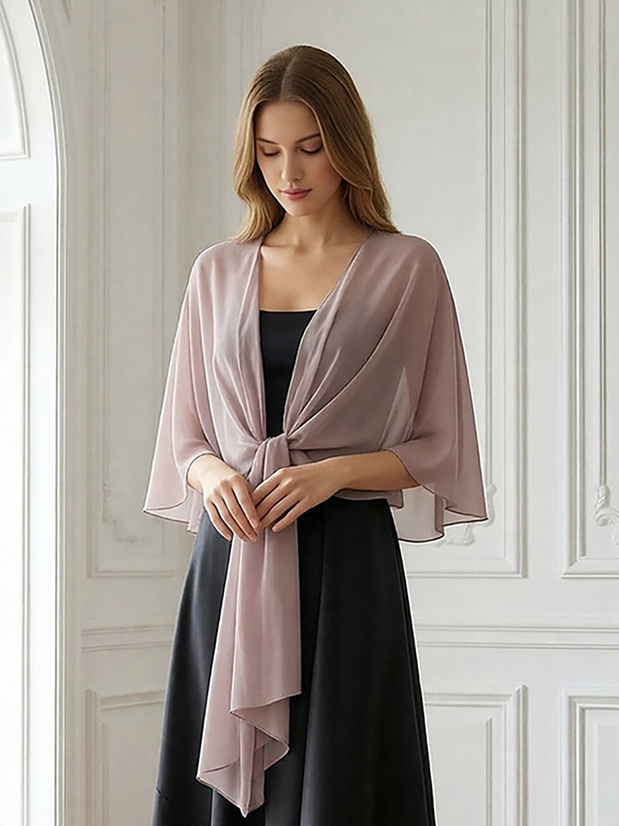 A Line Scoop 3/4 Sleeve Long Mixed Mother of the Bride Dresses with Sequins (SHI22500171)