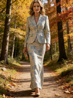 Two-Piece Mermaid Long Sleeve Floor-Length Mother of the Bride Dresses with Blazer Jacket (SHIA22500213)