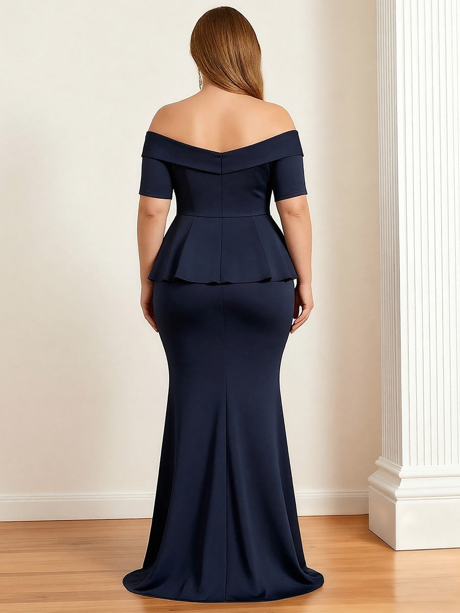 A-Line/Princess V-Neck Satin Tea-Length Mother of the Bride Dresses with Flower (SHI22500080)