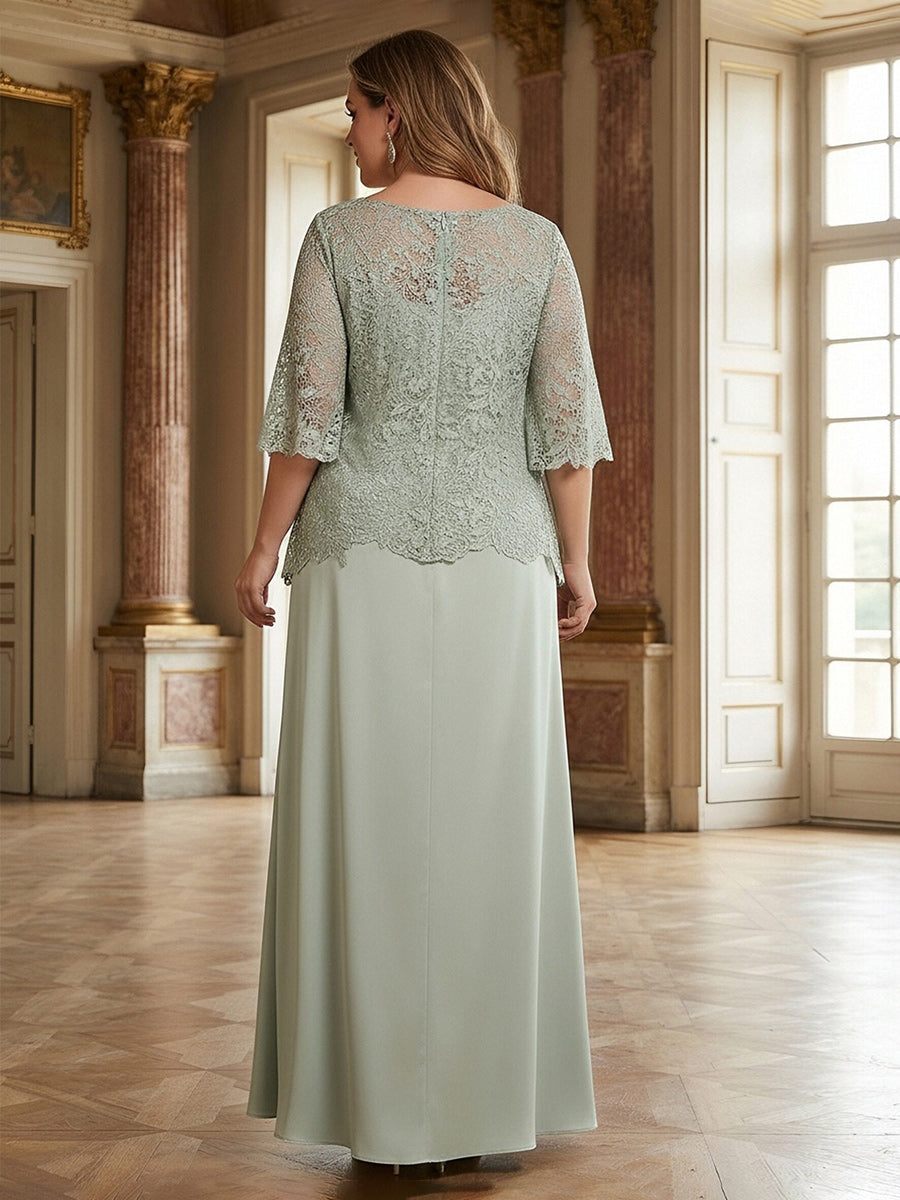 Mermaid Off Shoulder Short Sleeve Long Elegant Mother of the Bride Dresses with Sequin (SHI22500242)