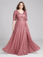 A Line Off Shoulder Floor Length Ruched Mother of the Bride Dresses (SHI22500193)
