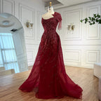 Vestito da sera verde lusso con sopra gonna LA72979