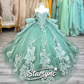 STARSYNC Tule Chegando à Maioridade Vestido de Cerimónia Personalizar vestido de Baile Brilhante Fada Vestido de Baile Querida Vestido Quinceanera