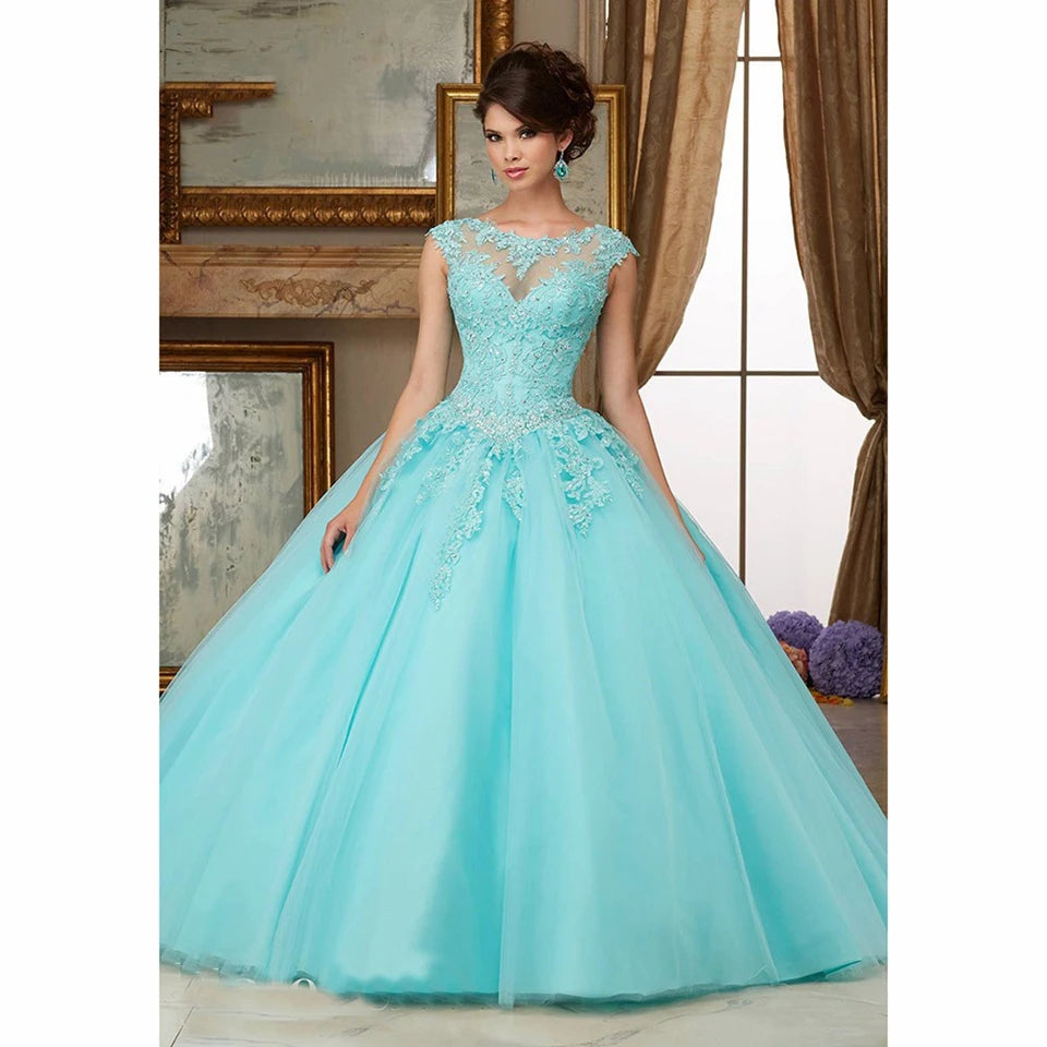 2026 Quinceanera Dresses Sweetheart Elegant Tulle Appliques Ball Gown Graduation Party Derss Vestidos De 15 Años