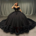 Vendanie Dapper Quinceanera Dress for Girls Off the Shoulder Beading Appliques Pleat Vestidos De 15 Quinceanera Customized