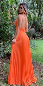 Vestido Comprido Sexy para Baile de Finalistas Vestido de Dança Escolar SYP30