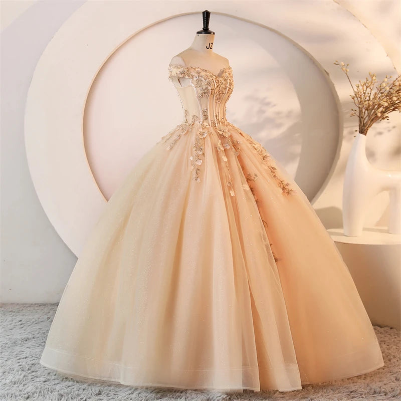 Cheap 15 Quinceanera Dresses Ball Gown Classic Lace Party Dress Prom Gown 15 Year Old Dresses For Quinceanera Customized