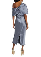 One Shoulder Mother of the Bride Gown in Elegant Column Silhouette