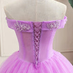 Vestido Roxo para Quinceanera Clássico Princesa Vestido de Baile Y299