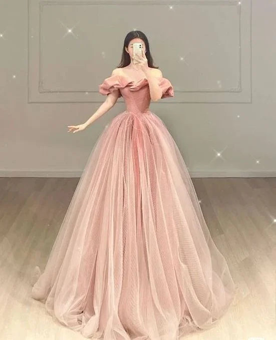 Vestidos de Baile de Moda Cor-de-Rosa Vestidos Formais de Noite Y6585