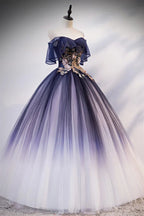 Robe en tulle à dentelle florale avec perles Ombre, robe de quinceañera, robe de bal Y1935