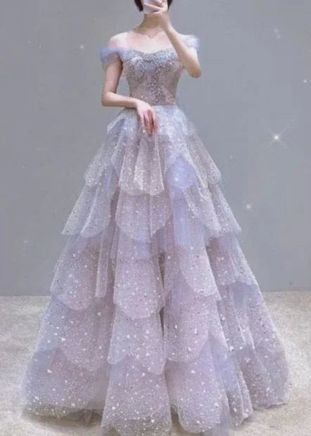 Vestido de Bola Brillante y Lujoso, Vestido para Dulces 16, Vestido de Princesa, Y2403