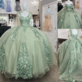 Vestido de Baile de Mulher com Alças Finas, Aplicação de Renda para Festa de 15 e 16 Anos, Modelo Y3038