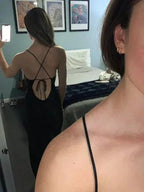 Vestido amarillo sencillo para fiesta con abertura, vestido de noche sensual Y1616