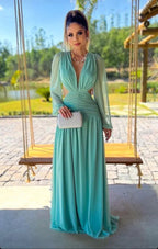 Beautiful Long Lantern Sleeves Prom Dress Evening Gown Gala Dress Y5160