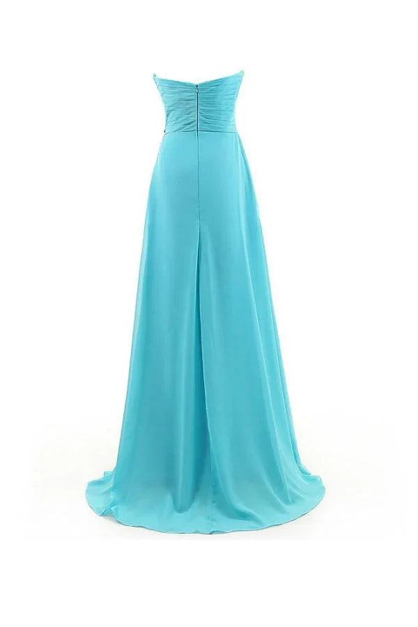 A-line Sweetheart Beading Chiffon Prom Dress Evening Gown PG262