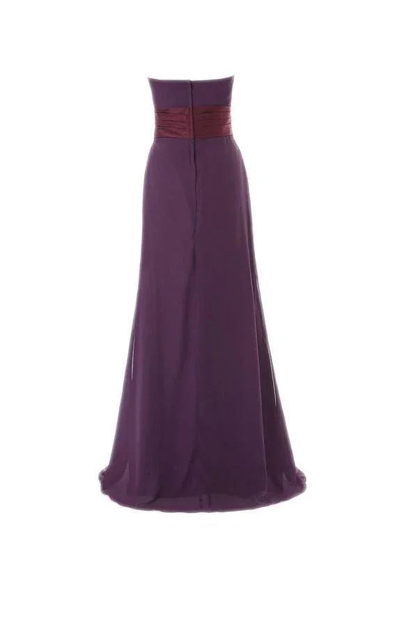 A-Line Sweetheart Floor-length Bridesmaid/Prom Dress With Ruffles BD020