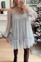 Robe bébé-fée en tulle scintillante "Petite étoile"