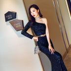 Vestido Fairy Dream Socialite Gathering Party para mulher – Vestido comprido adelgaçante para noiva – Vestido formal