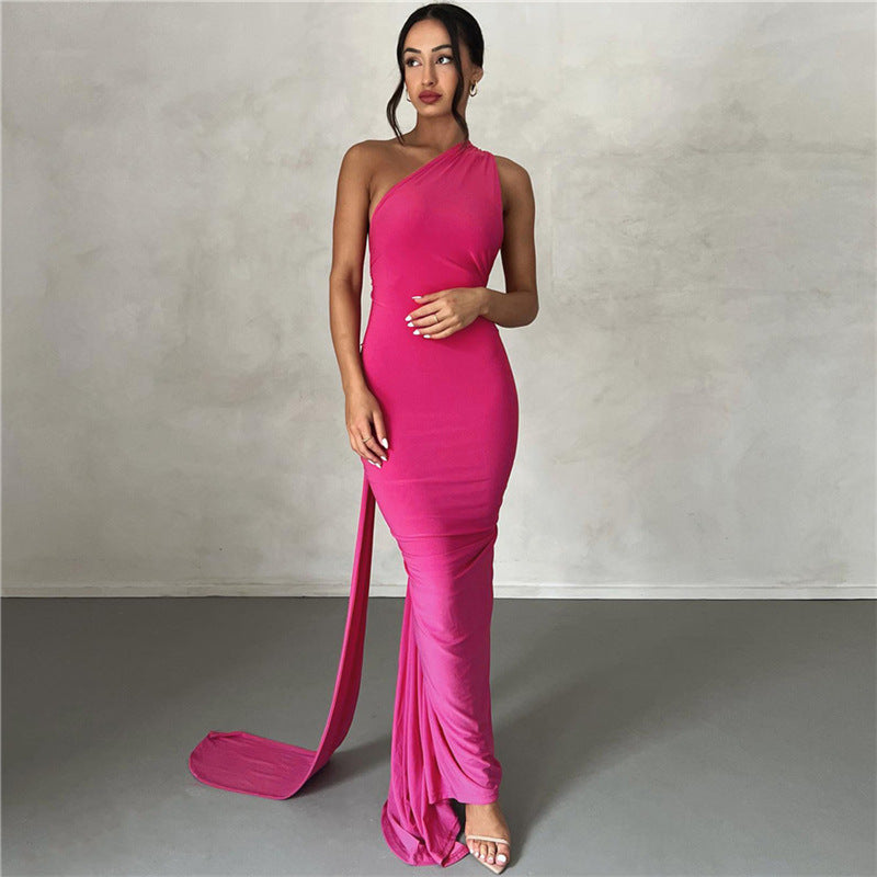 Abiti da Donna Estate Abbigliamento Femminile Sexy Senza Schienale con Bretelle a Triangolo Tubino Aderente Vestito da Sera per Donna