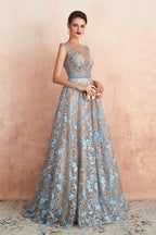 Amazing Sleeveless aline Evening Swing Dress Floral Wedding Party Dress