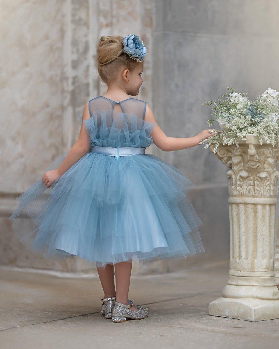 Ball-Gown/Princess Tulle Knee-length Flower Girl Dress