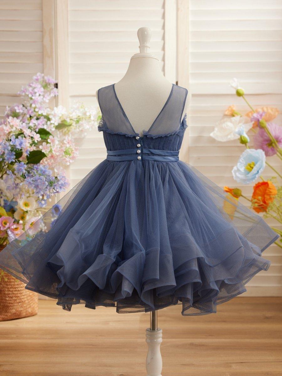 Ball-Gown/Princess Tulle Knee-length Flower Girl Dress