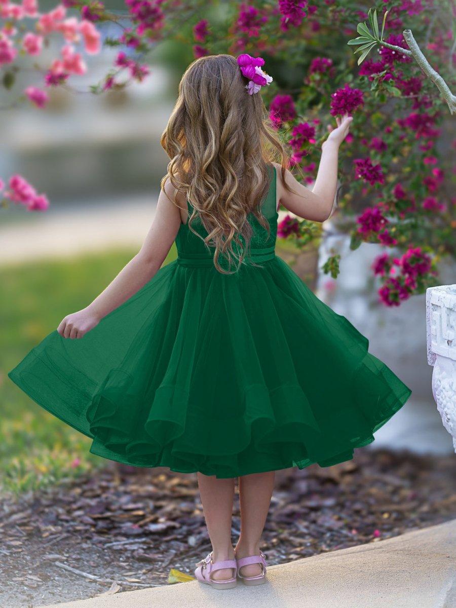 Ball-Gown/Princess Tulle Knee-length Flower Girl Dress