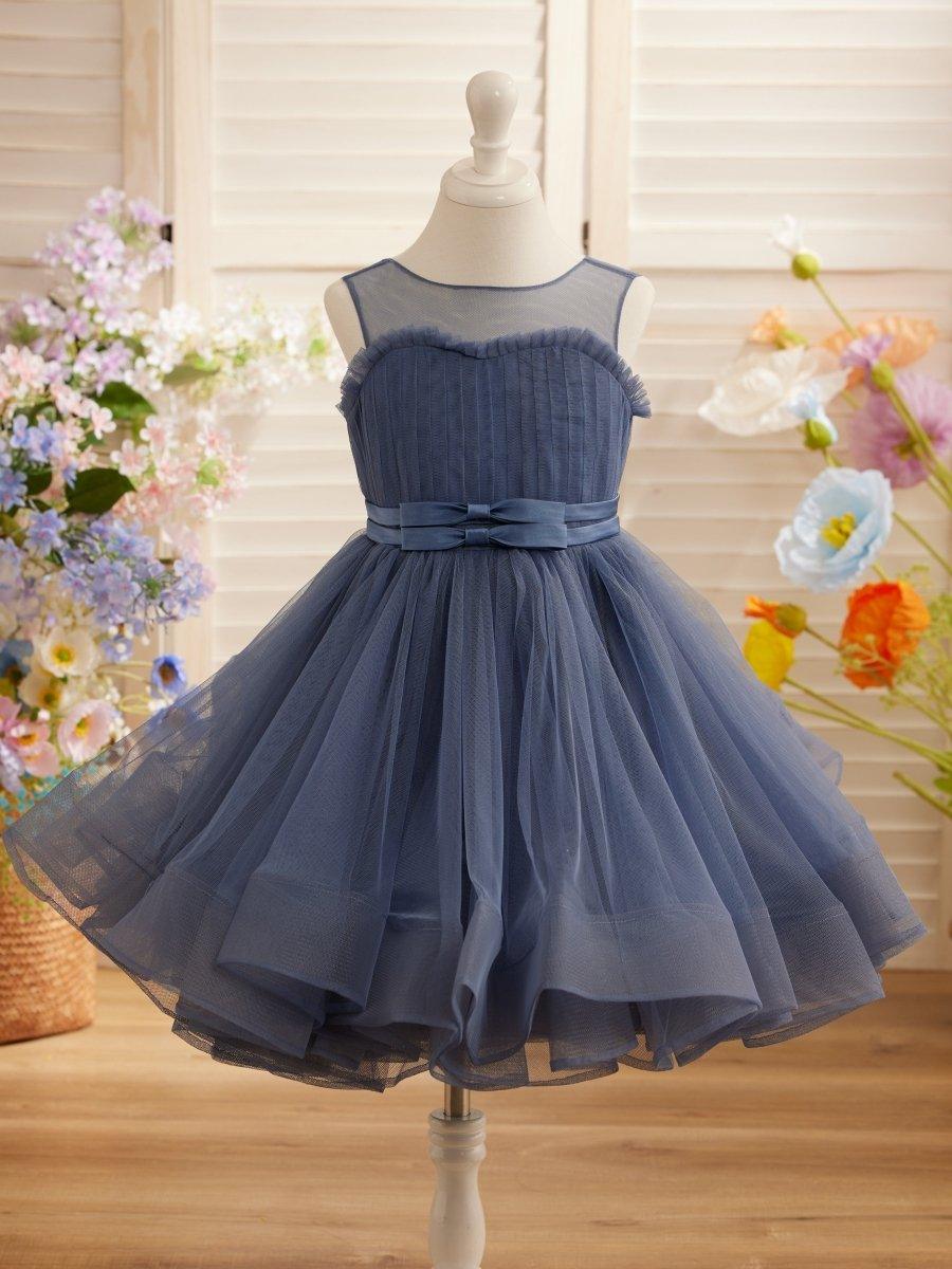 Ball-Gown/Princess Tulle Knee-length Flower Girl Dress