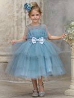Ball-Gown/Princess Tulle Knee-length Flower Girl Dress