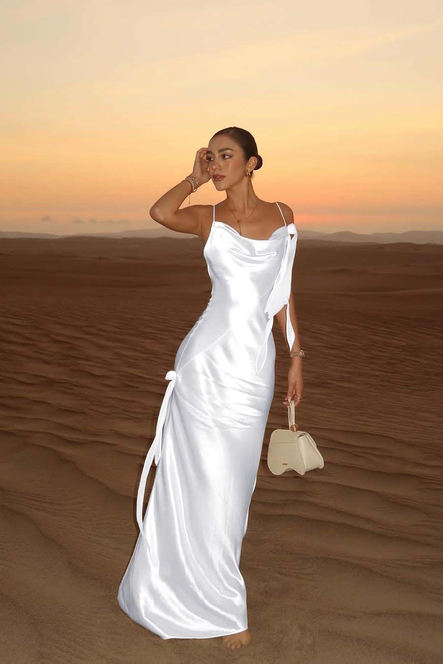 Spaghetti Strap Backless Mermaid Prom Dress With Pleated Hem