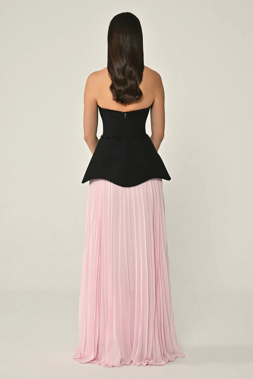 Women Formal Event Dresses Strapless Pink Evening Gown Customized Draped Beading Long Prom Party Dresses 2025 Birthday