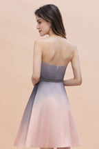 Charming Sweetheart Gradient aline Short Homecoming Dress