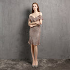 Vestido de Noite Curto com Decote em V – Vestido Elegante para Mulheres para Festas, Eventos Sociais e Discotecas