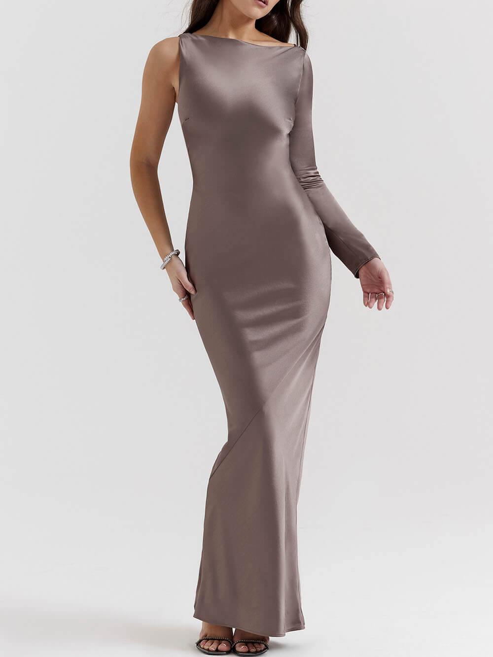 Robe longue manche unique Smoke One
