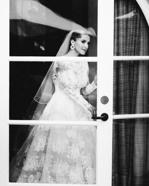 Robes de mariée longues à manches longues en ligne A, dos nu avec dentelle